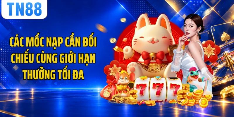 Các mốc nạp cần đối chiếu cùng giới hạn thưởng tối đa