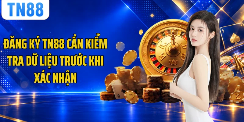 Đăng ký TN88 cần kiểm tra dữ liệu trước khi xác nhận