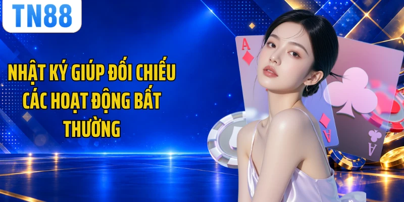 Nhật ký giúp đối chiếu các hoạt động bất thường